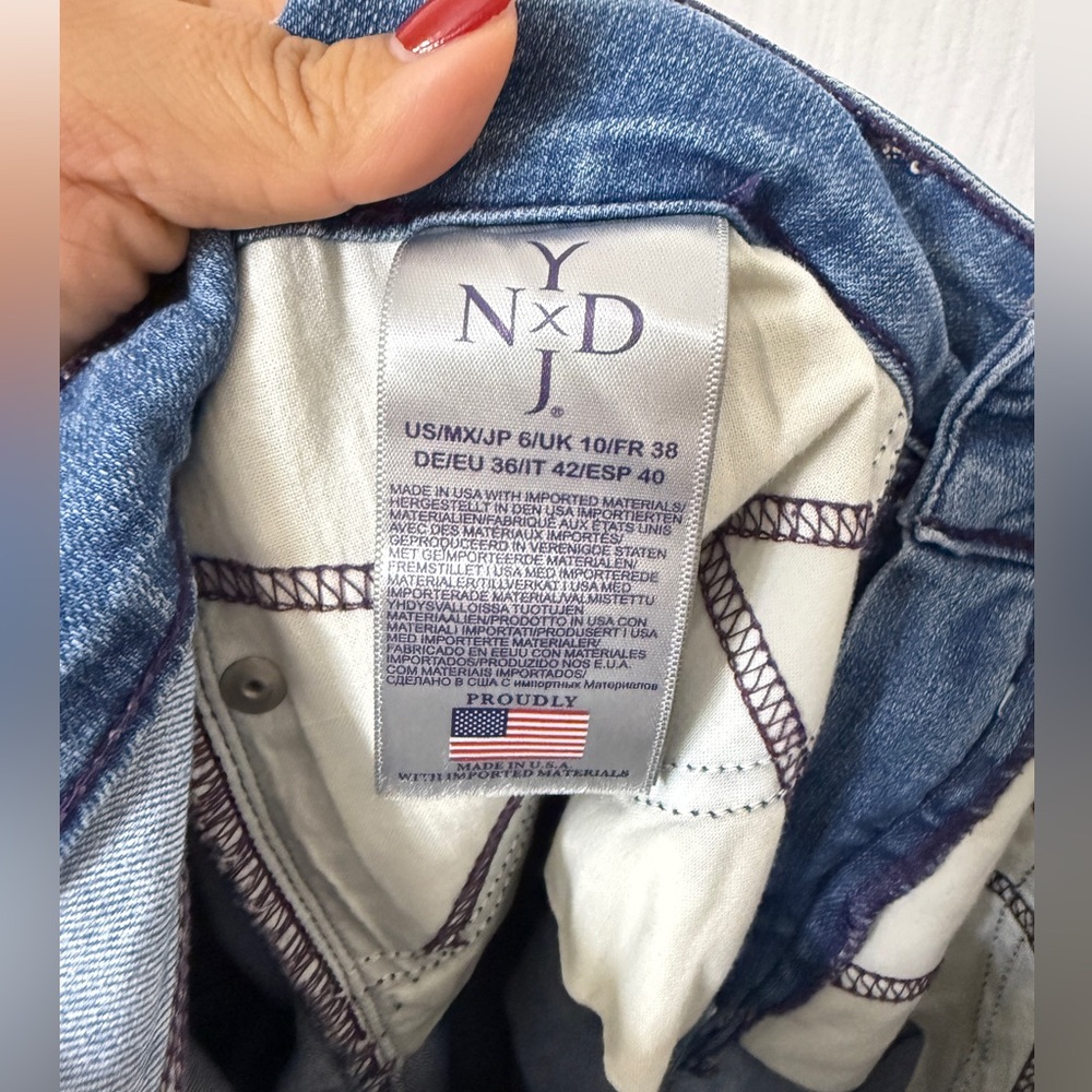 NYDJ (Not Your Daughter's Jeans) Clarissa Ankle  blue jeans size 6 - Picture 6 of 8